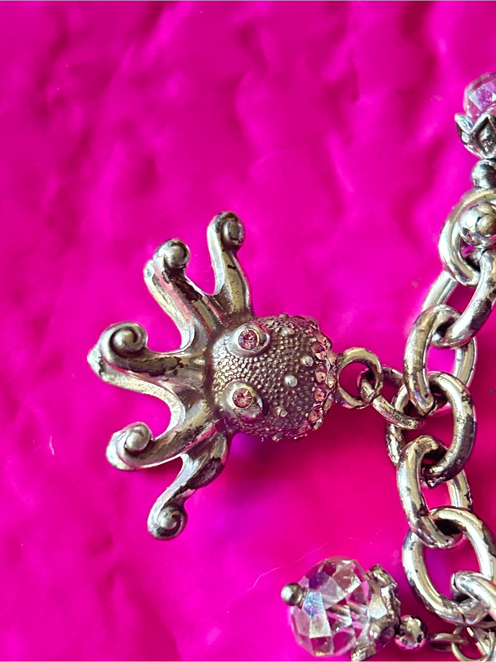 Rare vintage Brighton Ocean Sea/Ocean  Marvels double sided charm bracelet